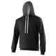 Awdis Just Hoods Varsity Hoodie - Jet Black/Heather Grey *