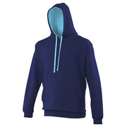 Awdis Just Hoods Varsity Hoodie - Oxford Navy/Hawaiian Blue