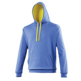 Awdis Just Hoods Varsity Hoodie - Royal/Sun Yellow*