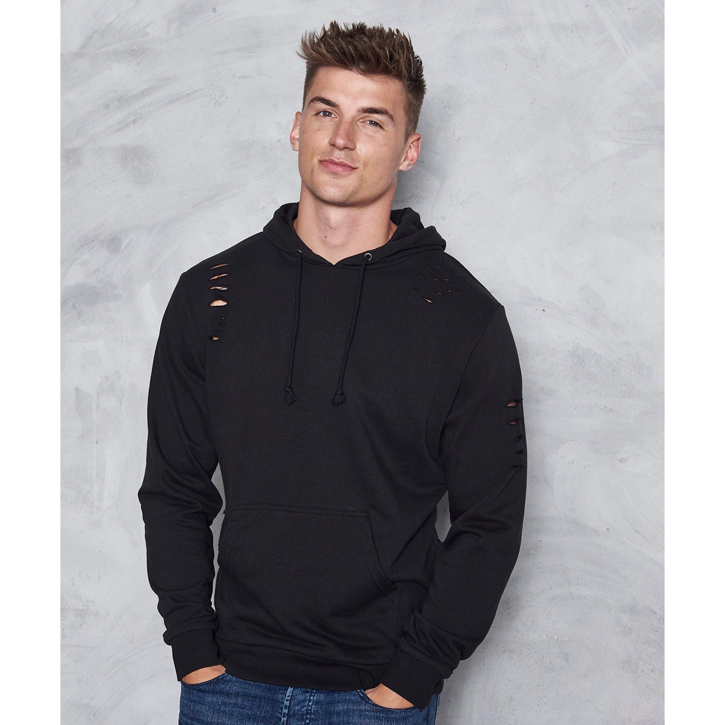 Awdis Just Hoods Distressed Hoodie