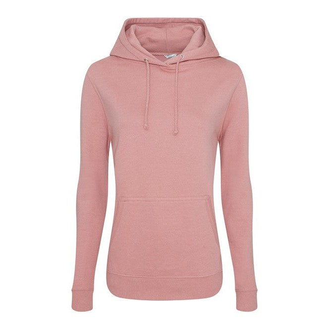 Awdis Just Hoods Women's College Hoodie - Dusty Pink