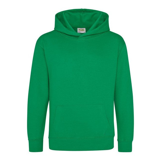 Awdis Just Hoods Kids Hoodie - Kelly Green