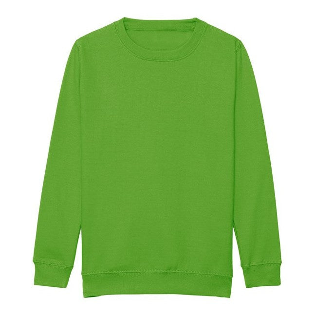 Awdis Just Hoods Kids Awdis Sweatshirt - Lime Green