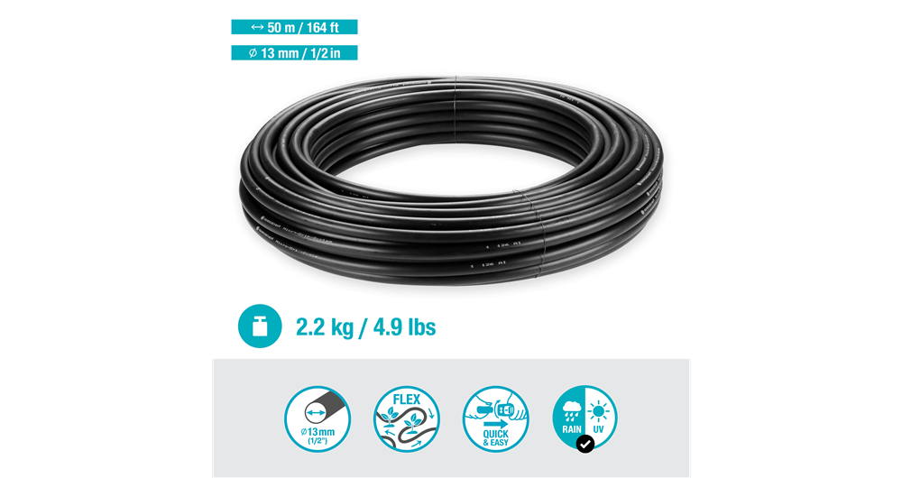 Gardena Connecting Pipe 13mm (1/2") 50m