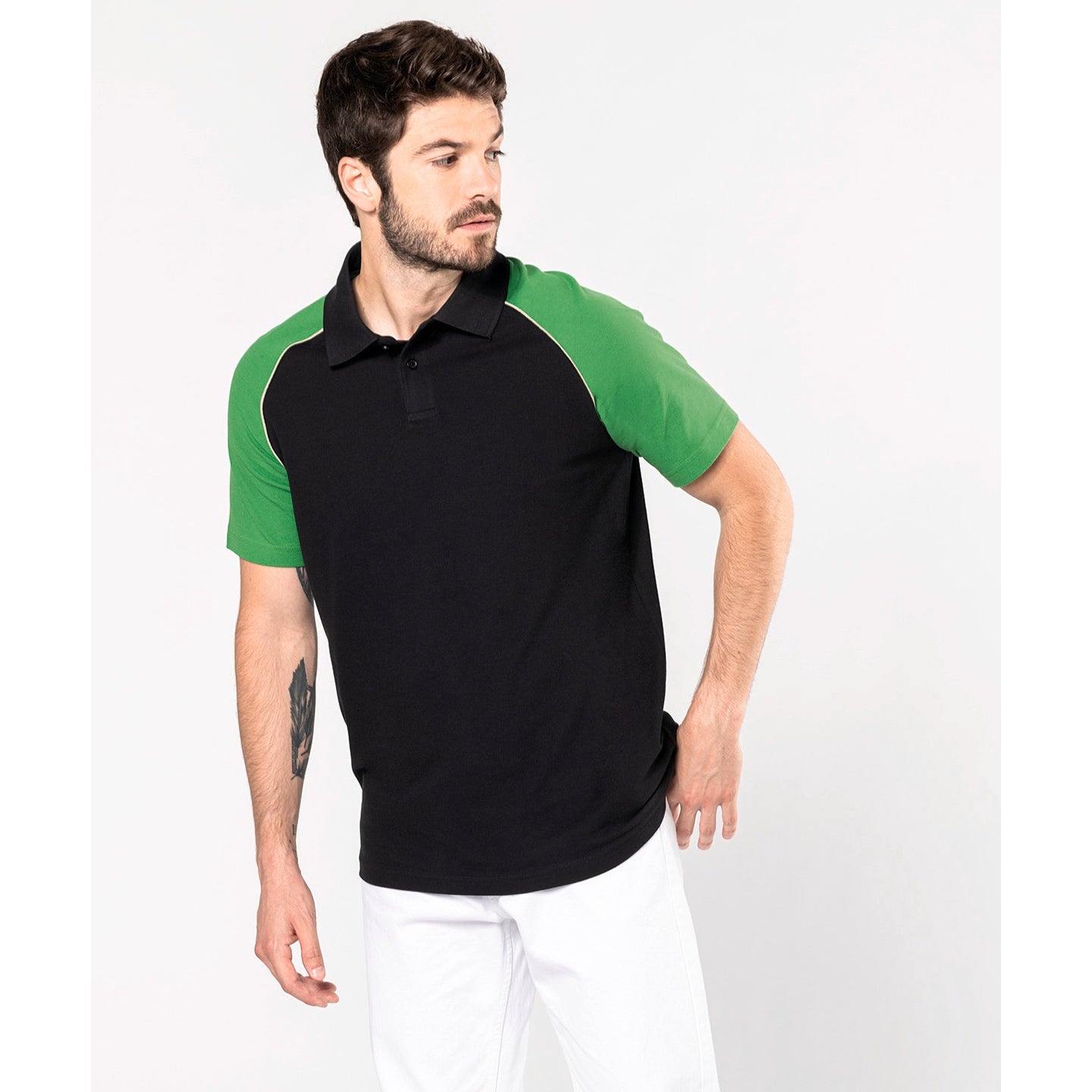 Kariban Polo Baseball Contrast Polo Shirt