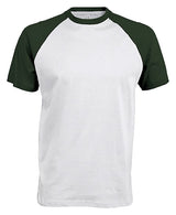 Kariban Baseball Short-Sleeved Two-Tone T-Shirt