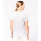 Kariban Ladies' Short-Sleeved V-Neck T-Shirt
