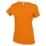 Kariban Ladies' Short-Sleeved V-Neck T-Shirt