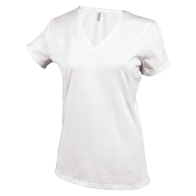 Kariban Ladies' Short-Sleeved V-Neck T-Shirt