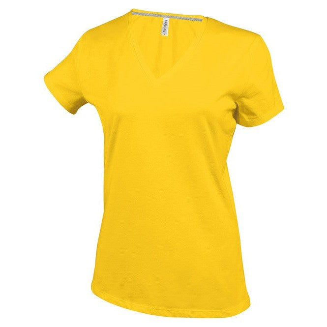 Kariban Ladies' Short-Sleeved V-Neck T-Shirt