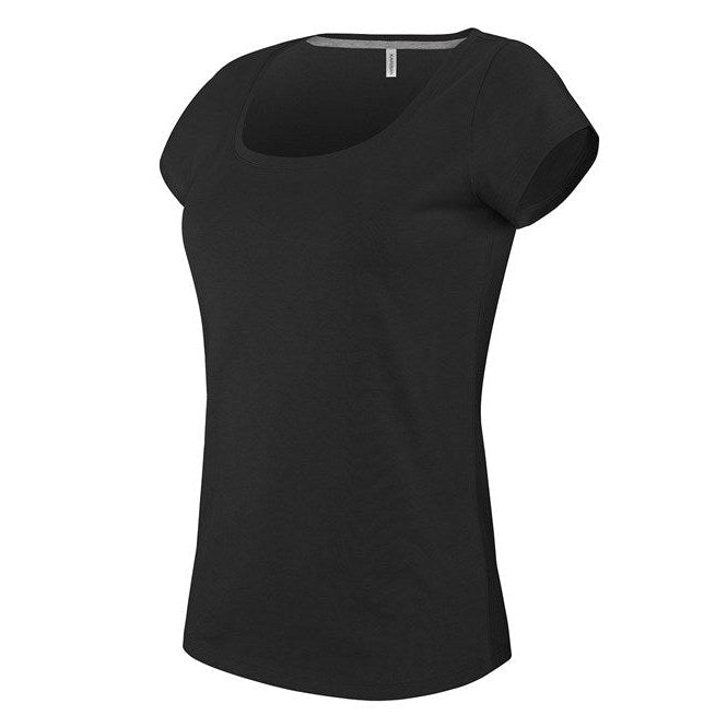 Kariban Ladies Boat Neck Short-Sleeved T-Shirt