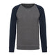 Kariban Men's Two-Tone Organic Crew Neck Raglan Sleeve Sweatshirt
