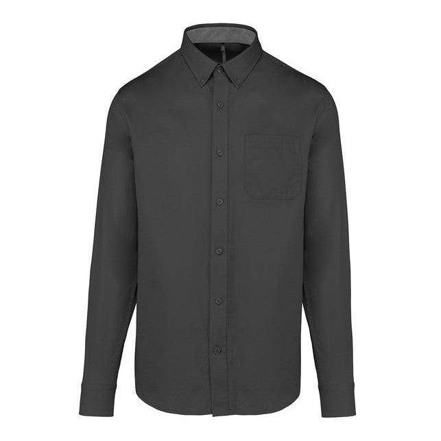 Kariban Men's Nevada Long Sleeve Cotton Shirt
