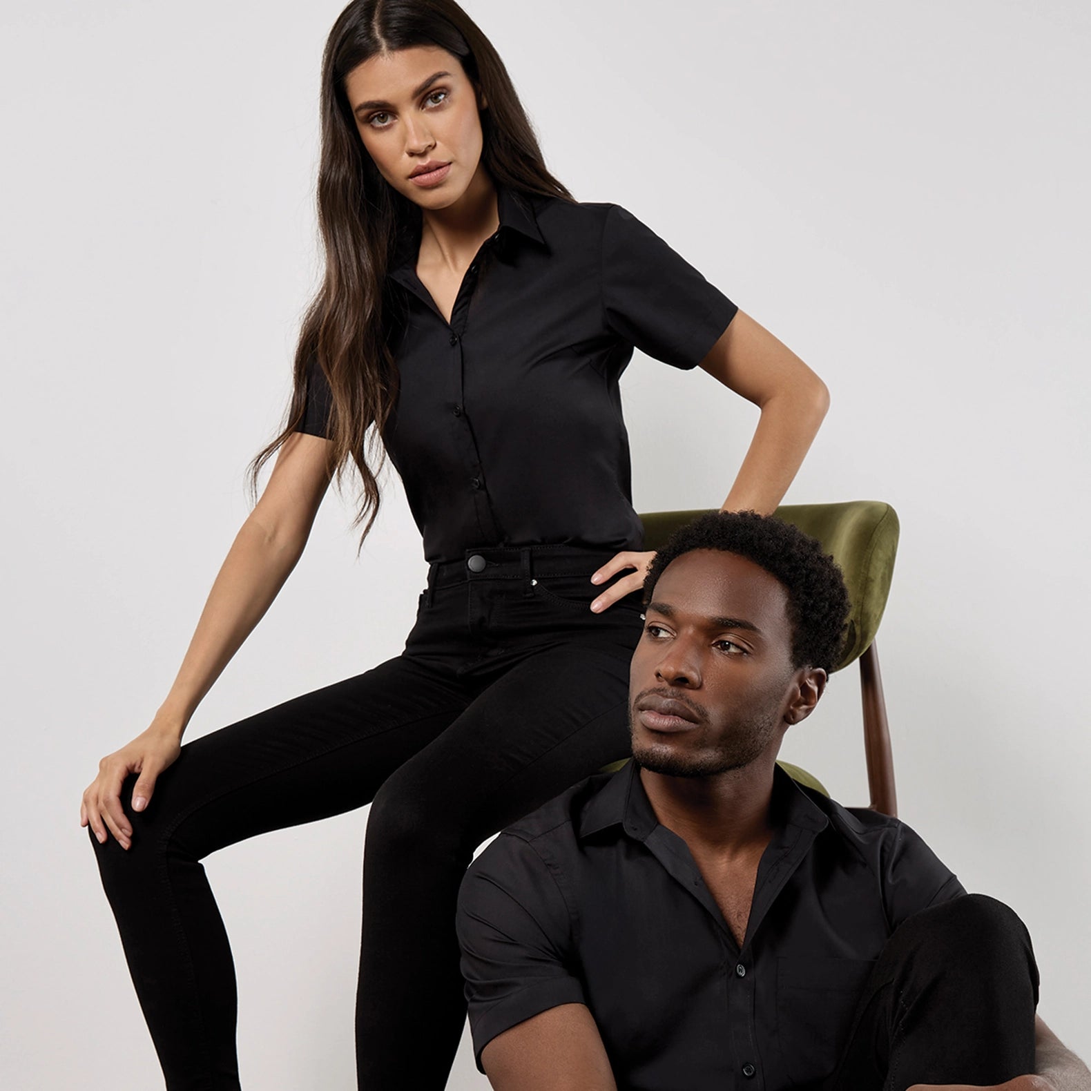 Kustom Kit Poplin Shirt Short-Sleeved (Tailored Fit)
