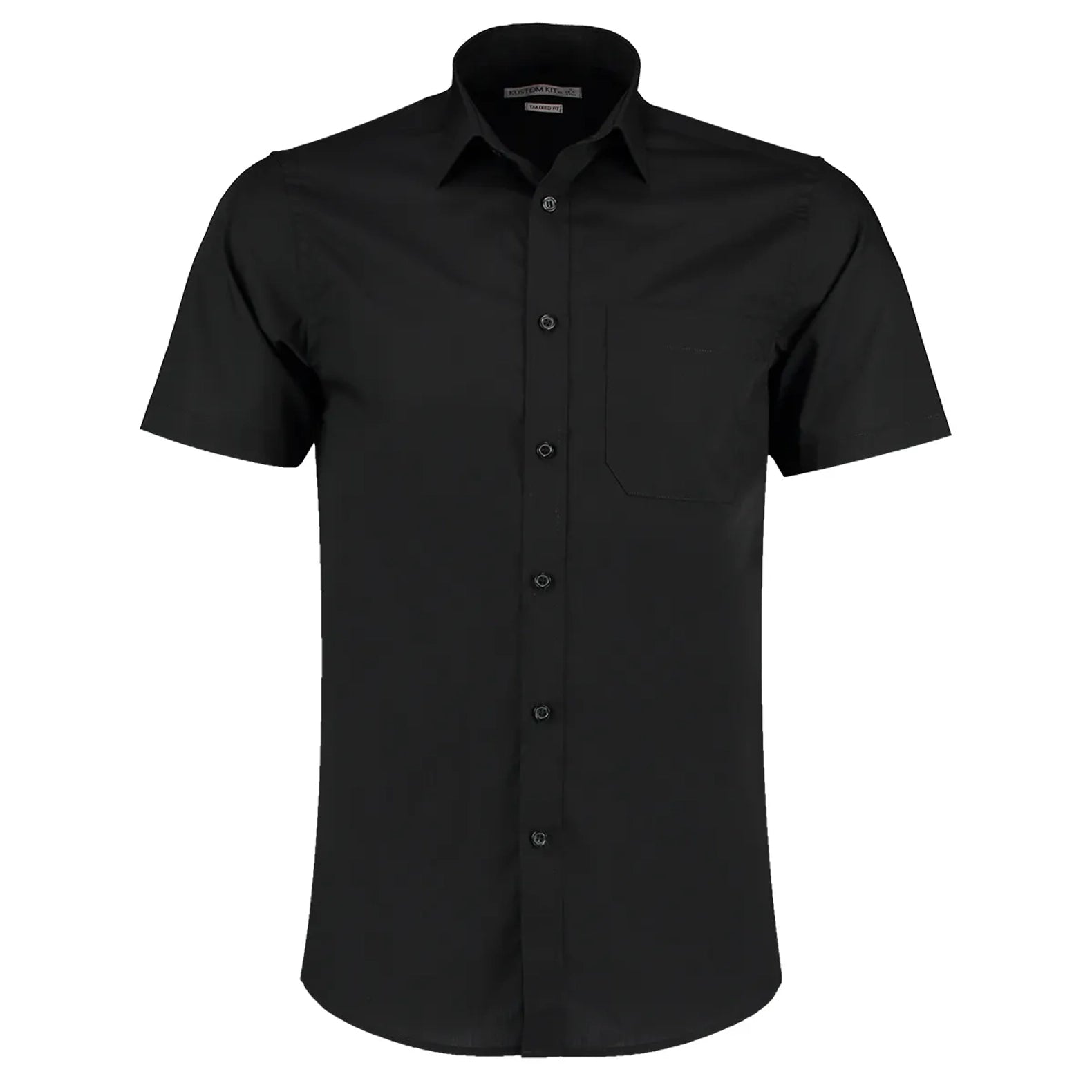 Kustom Kit Poplin Shirt Short-Sleeved (Tailored Fit)