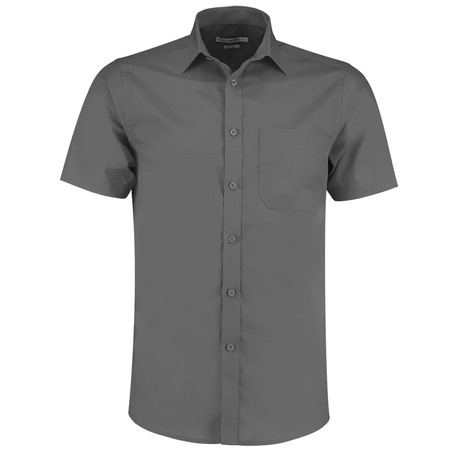 Kustom Kit Poplin Shirt Short-Sleeved (Tailored Fit)