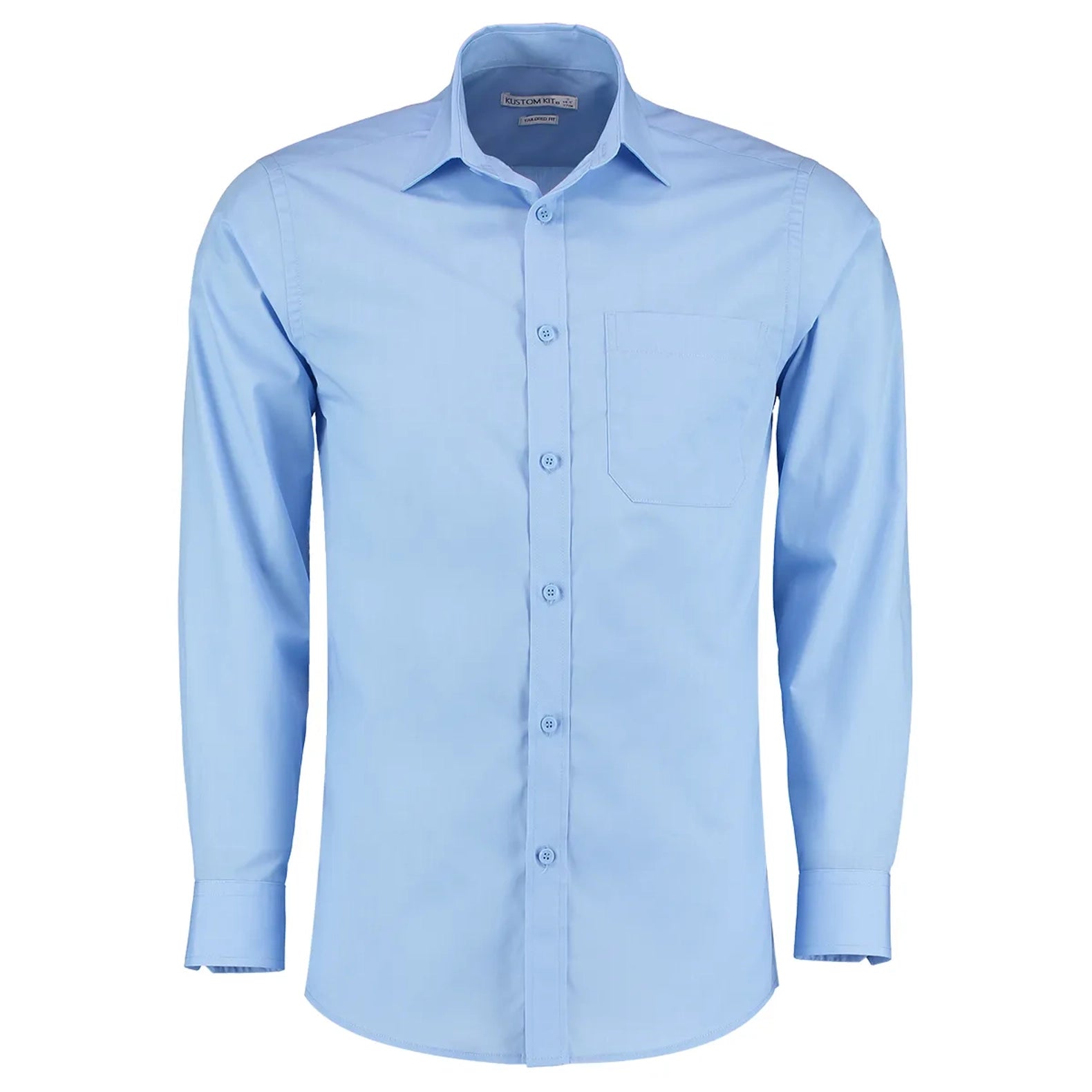 Kustom Kit Poplin Shirt Long-Sleeved (Tailored Fit)