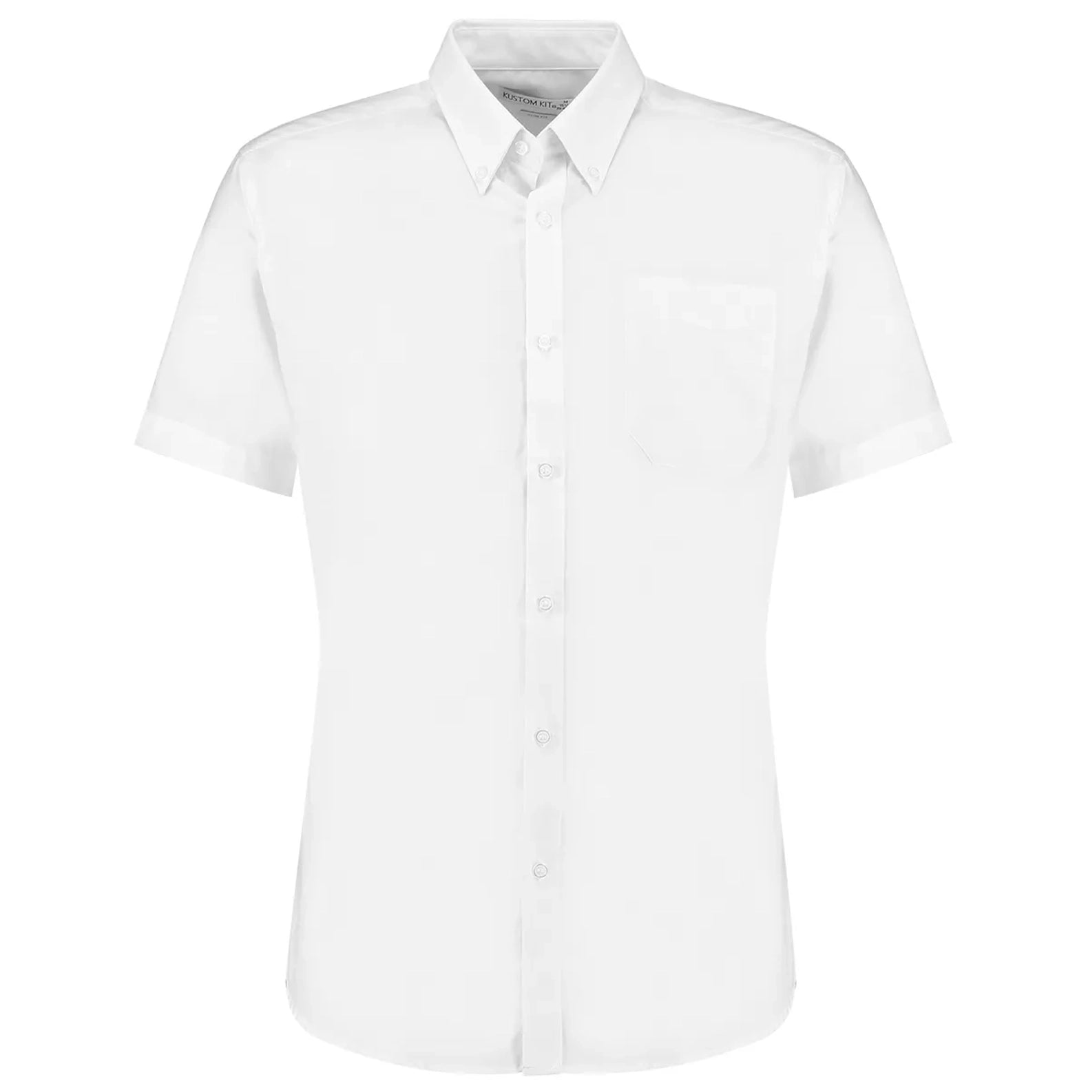Kustom Kit Slim Fit Workwear Oxford Shirt Short Sleeve