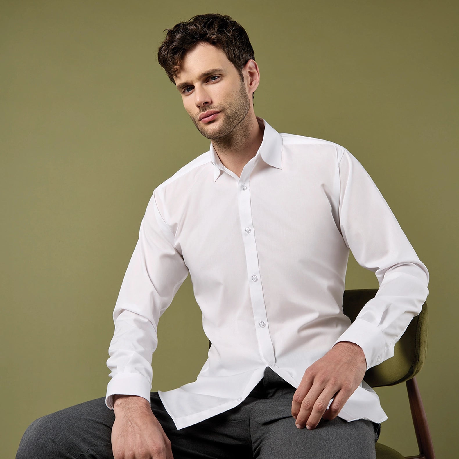 Kustom Kit Business Shirt Long-Sleeved (Slim Fit)