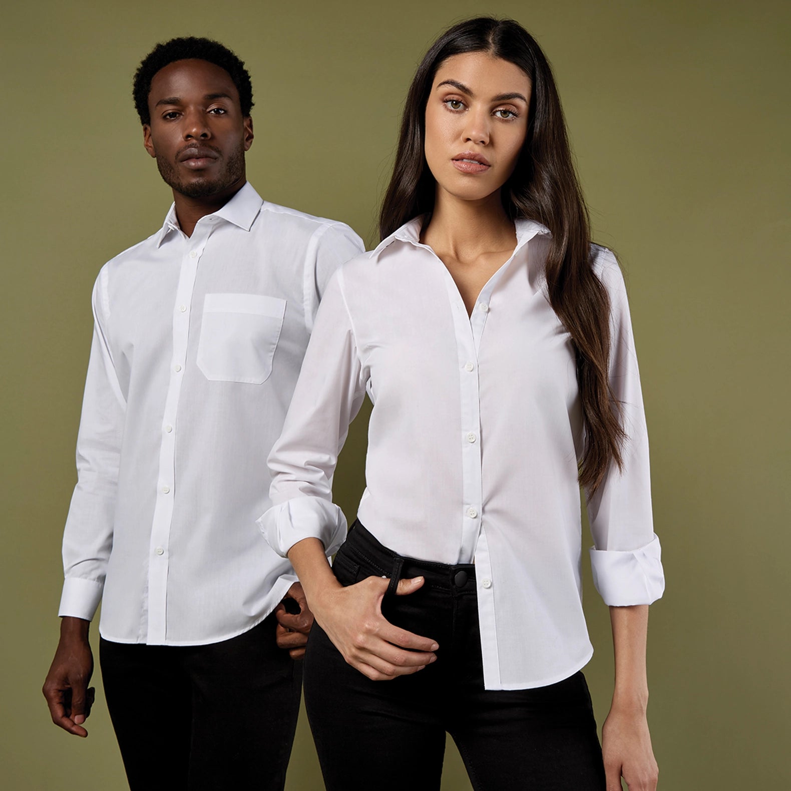 Kustom Kit Poplin Shirt Long-Sleeved (Tailored Fit)