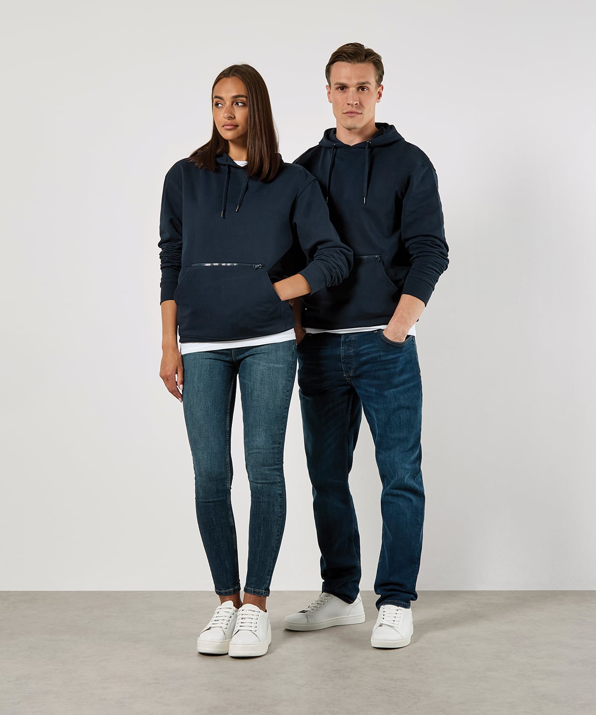 Kustom Kit KK338 Regular Fit Piqué Hoodie With Zipped Pocket