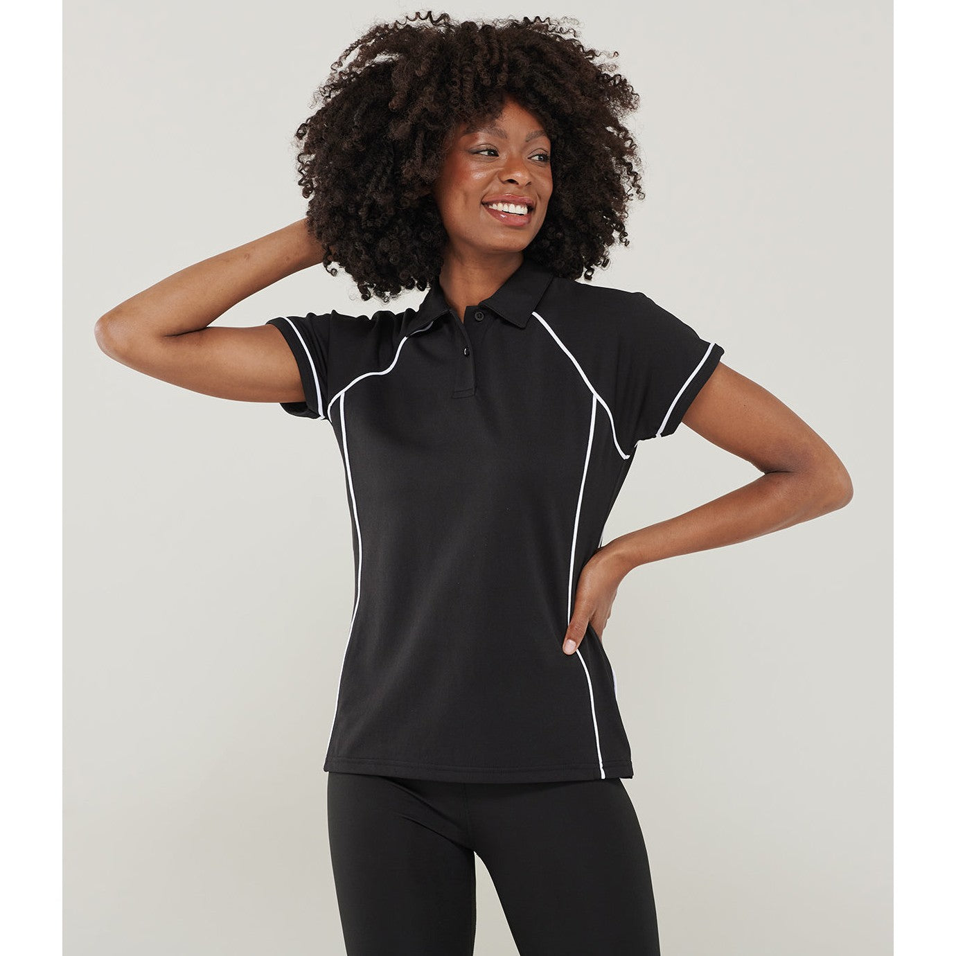 Finden & Hales Women's Piped Performance Polo