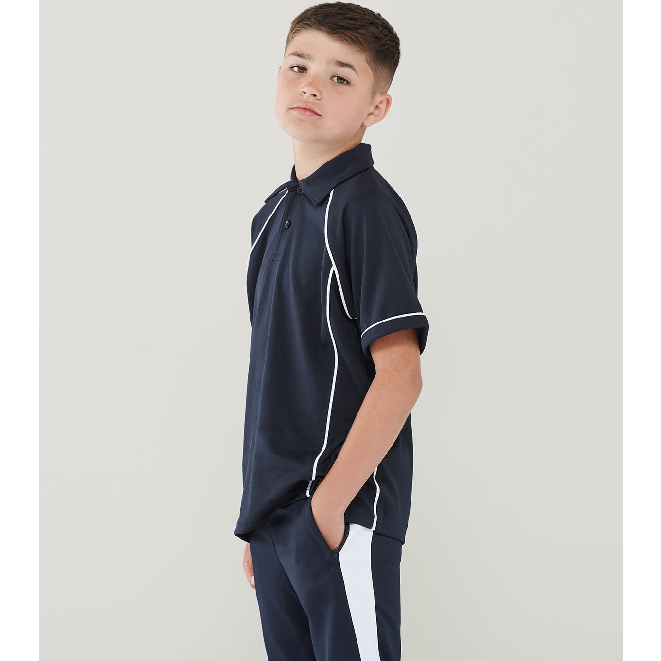 Finden & Hales Kids Piped Performance Polo