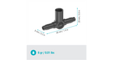 Gardena T-Joint 3/16" with Thread