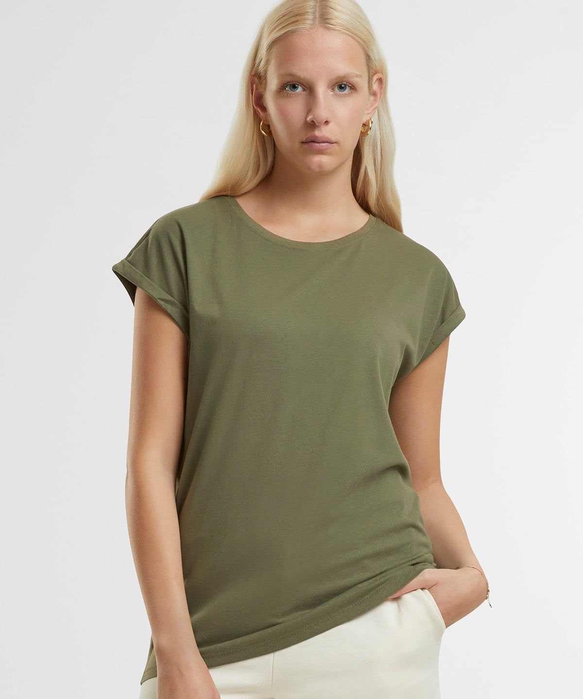 New Morning Studios NM007 Women’s Regular Extended Shoulder Tee