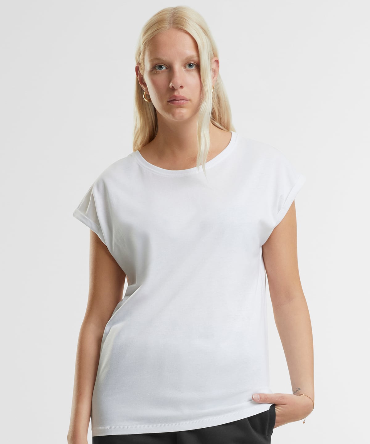 New Morning Studios NM007 Women’s Regular Extended Shoulder Tee