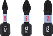 Bosch Professional Impact Control Set - PZ1/2/3, 25mm, 3 Pieces