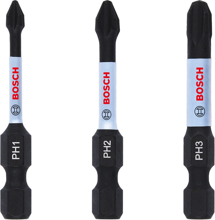 Bosch Professional Impact Control Set - PH1/2/3, 50mm, 3 Pieces