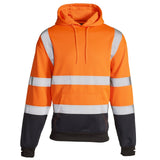 Supertouch Hi Vis Orange 2 Tone Hooded Sweatshirt