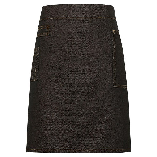 Premier Division Waxed-Look Denim Waist Apron