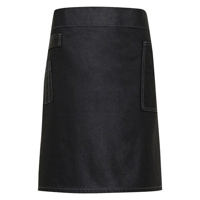 Premier Division Waxed-Look Denim Waist Apron