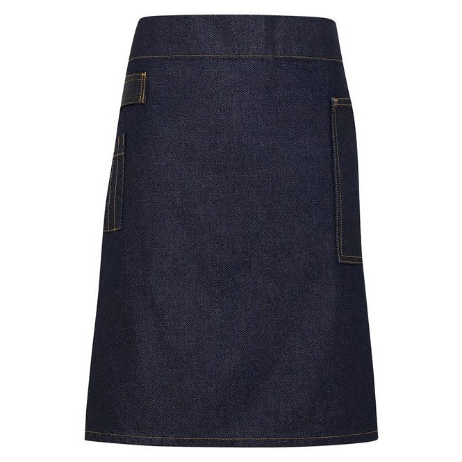 Premier Division Waxed-Look Denim Waist Apron