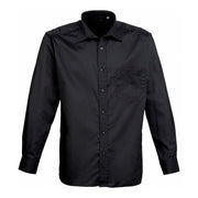 Premier Long Sleeve Poplin Shirt - Black