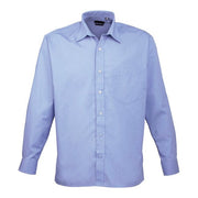Premier Long Sleeve Poplin Shirt - Mid Blue
