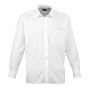 Premier Long Sleeve Poplin Shirt - White
