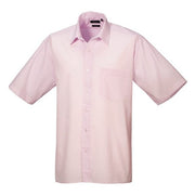 Premier Short Sleeve Poplin Shirt - Pink