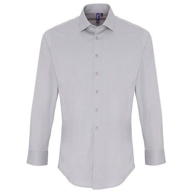 Premier Stretch Fit Cotton Poplin Long Sleeve Shirt