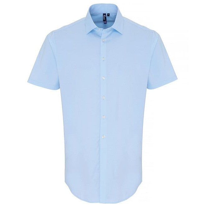 Premier Stretch Fit Cotton Poplin Short Sleeve Shirt