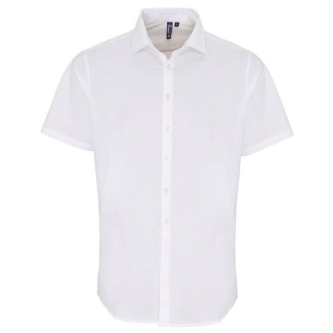 Premier Stretch Fit Cotton Poplin Short Sleeve Shirt