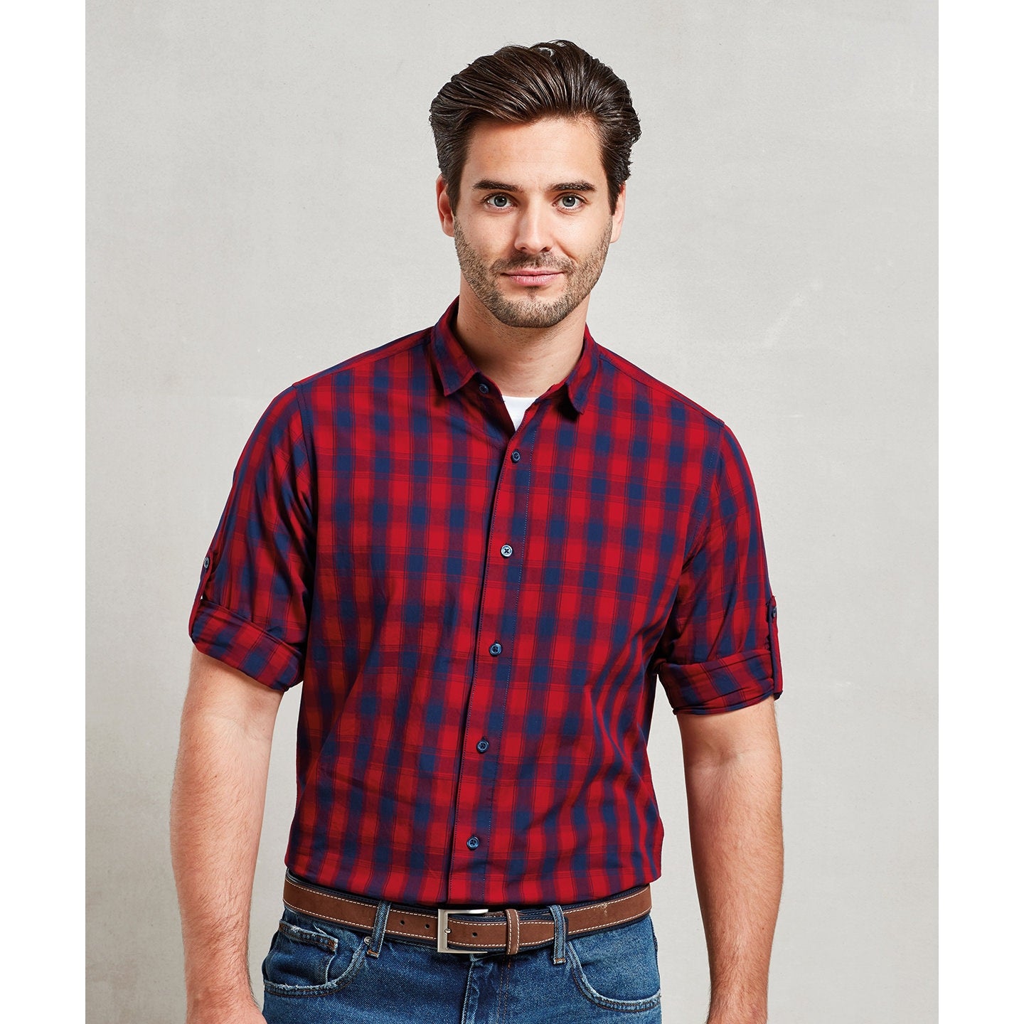 Premier Mulligan Check Cotton Long Sleeve Shirt