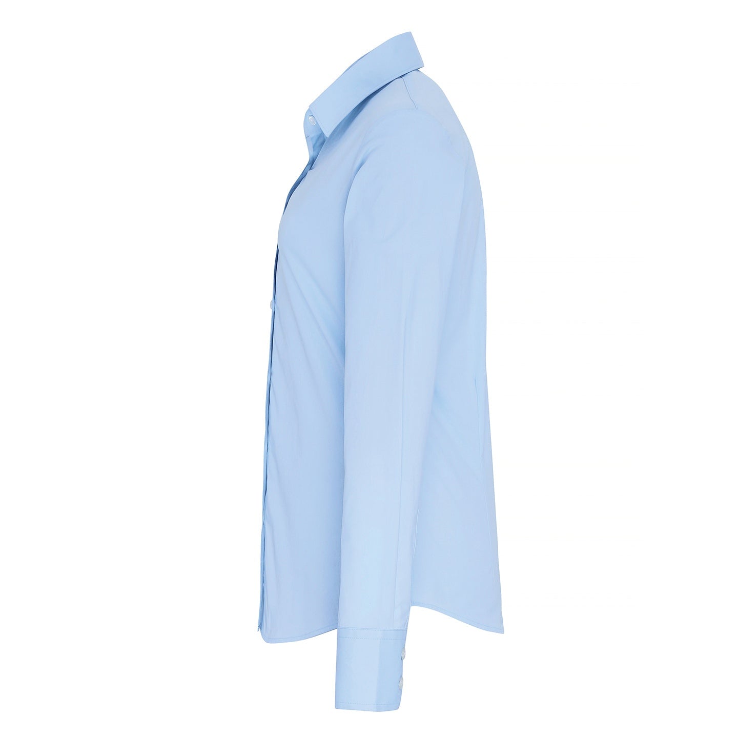 Premier Women's Stretch Fit Cotton Poplin Long Sleeve Blouse