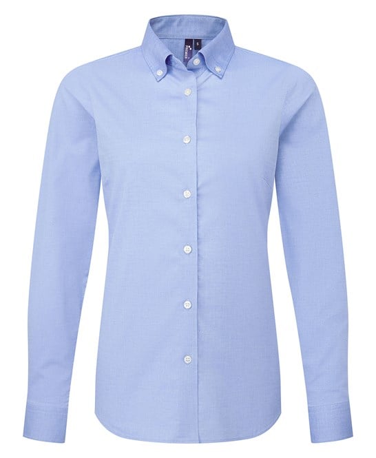 Premier PR384 Women’s ‘supreme’ Oxford Long Sleeve Shirt