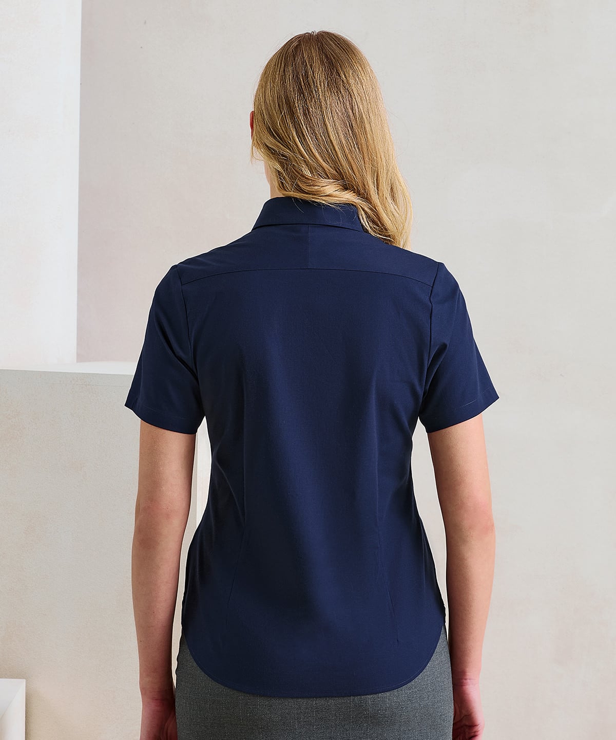 Premier PR386 Women’s ‘supreme’ Oxford Short Sleeve Shirt