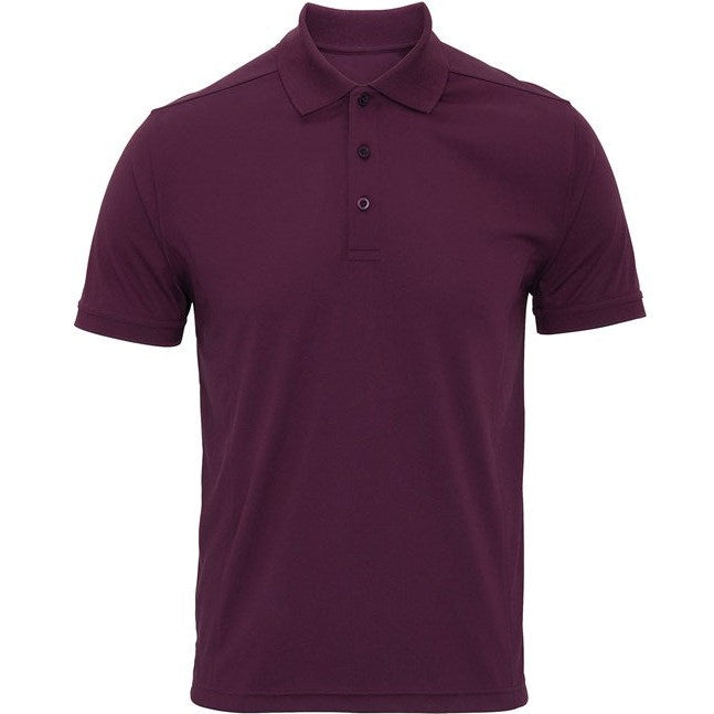 Premier Coolchecker® Piqué Polo - Aubergine