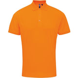 Premier Coolchecker® Piqué Polo - Neon Orange
