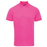 Premier Coolchecker® Piqué Polo - Neon Pink